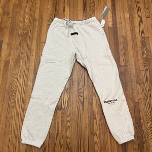 Essentials Light Oatmeal ss22 Cuffed‎ Sweatpants